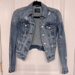 Xs American Eagle Distressed Jean Jacket